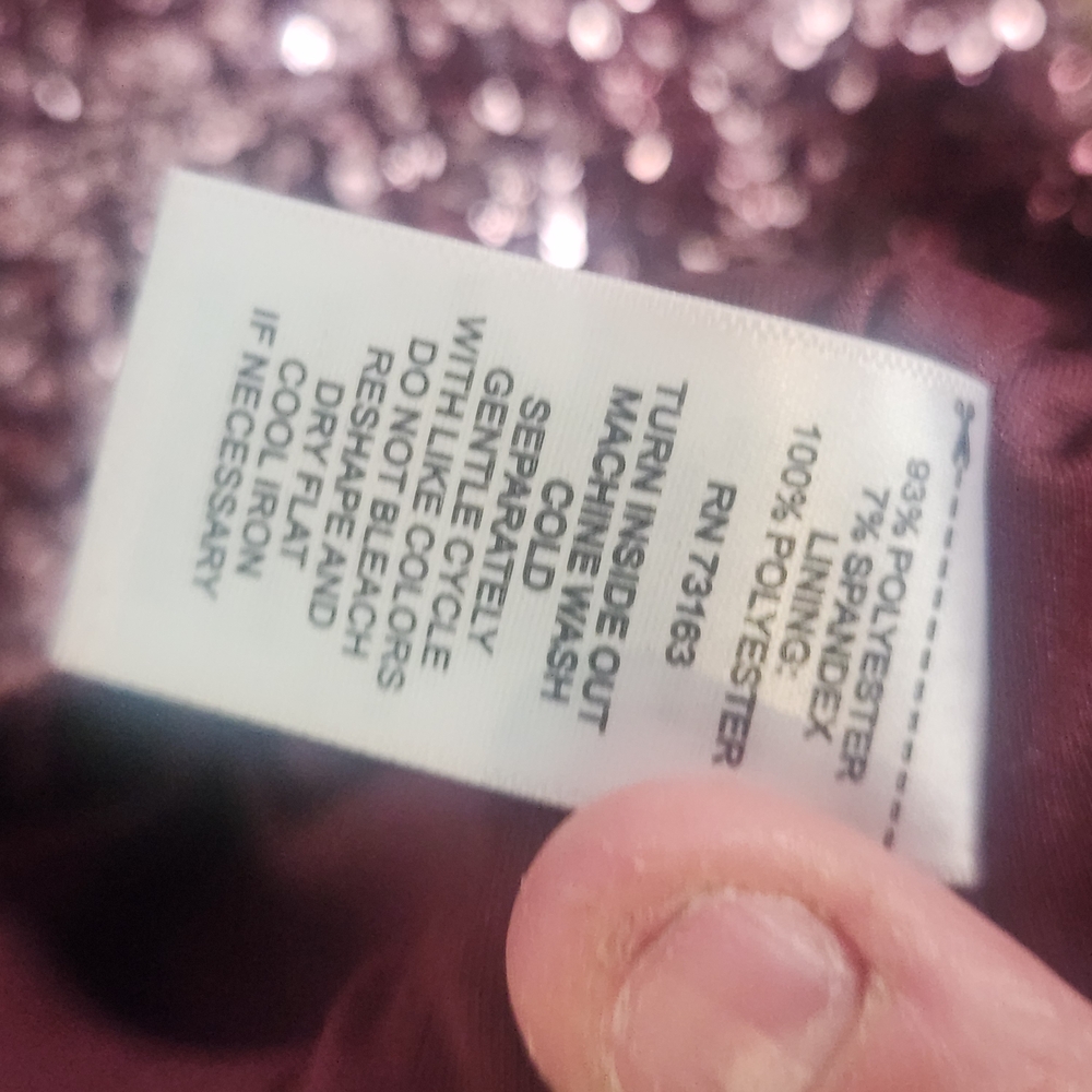 *Cable & Gauge Sequin Blouse In Shimmering Rose BNWT* - Picture 5 of 6